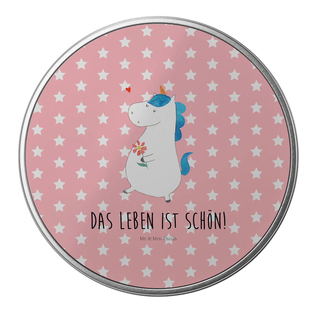 Blechdose rund Einhorn Spaziergang Metalldose, Keksdose, Dose, Vorratsdose, Geschenkbox, Lunchbox, Aufbewahrungsbox, Vorratsdosen, Metallkiste, Metallbox, Metallboxen, Aufbewahrungskiste, Geschenkkiste, Blechdosen mit Deckel, Metallkiste mit Deckel, Vorratsdosen mit Deckel, Metall Dose, Einhorn, Einhörner, Einhorn Deko, Pegasus, Unicorn, Glitzer, Blumen, Spaziergang, Motivation, Gute Laune, Freude, Freundin, Mutter, Schwester