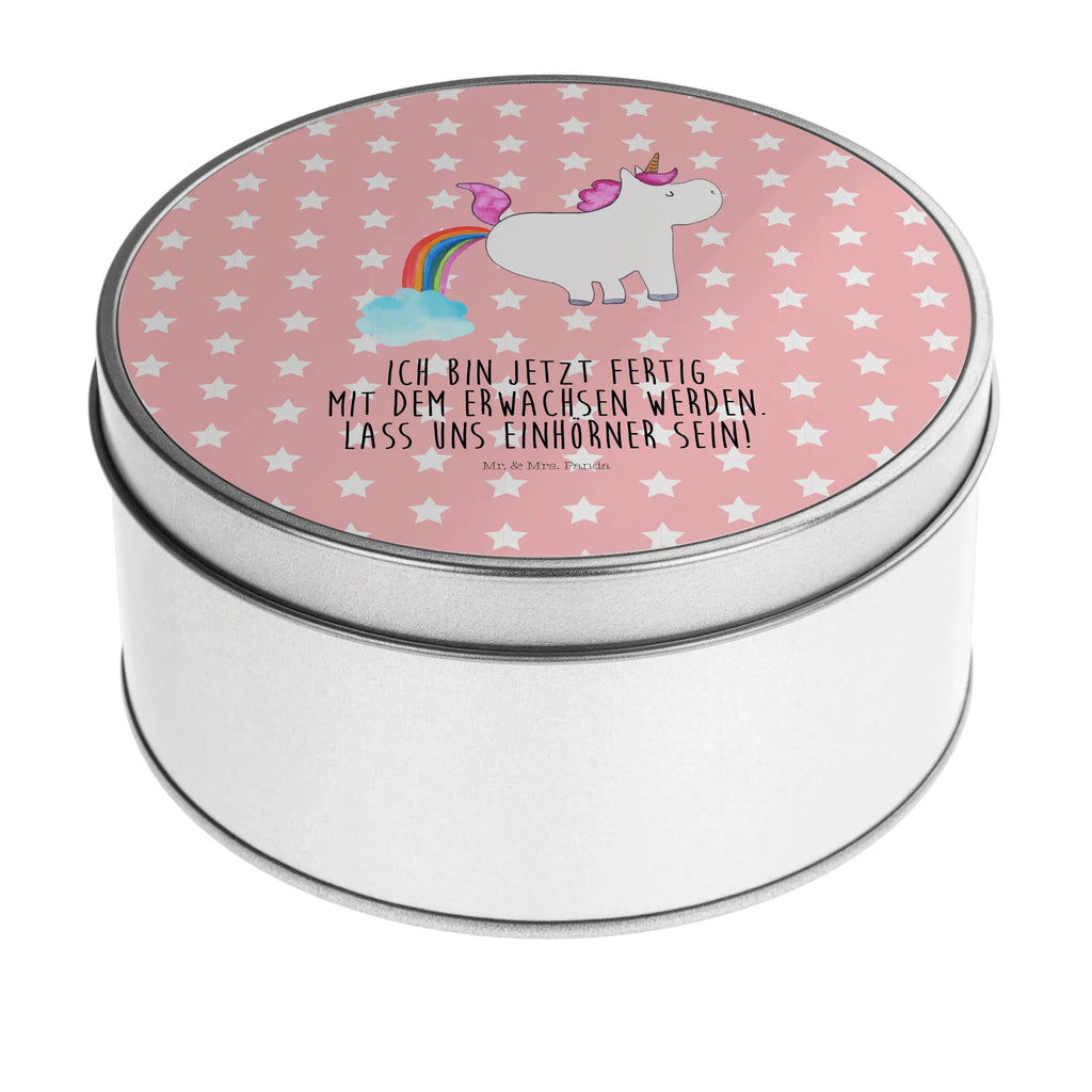 Blechdose rund Einhorn Pupsen Metalldose, Keksdose, Dose, Vorratsdose, Geschenkbox, Lunchbox, Aufbewahrungsbox, Vorratsdosen, Metallkiste, Metallbox, Metallboxen, Aufbewahrungskiste, Geschenkkiste, Blechdosen mit Deckel, Metallkiste mit Deckel, Vorratsdosen mit Deckel, Metall Dose, Einhorn, Einhörner, Einhorn Deko, Pegasus, Unicorn, Pups, Regenbogen, Glitzer, Einhornpower, Erwachsenwerden, Spaß, lustig, Freundin