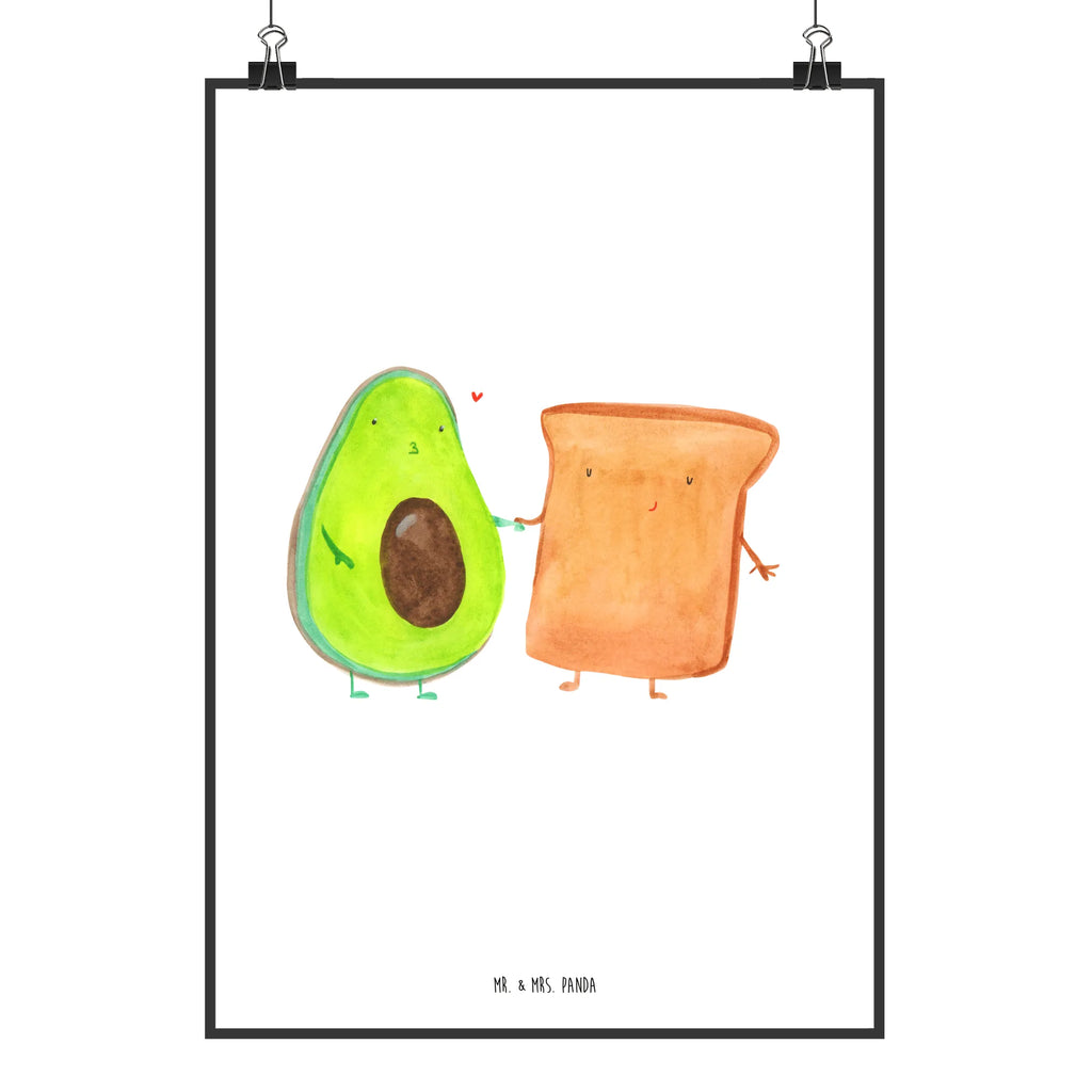 Poster Avocado Toast Poster, Wandposter, Bild, Wanddeko, Küchenposter, Kinderposter, Wanddeko Bild, Raumdekoration, Wanddekoration, Handgemaltes Poster, Mr. & Mrs. Panda Poster, Designposter, Kunstdruck, Posterdruck, Avocado, Veggie, Vegan, Gesund, Toast, Toastbrot, Liebespaar, Pärchen, Freund, Freundin, Verlobt, Verlobungsparty, Hochzeit, Hochzeitsgeschenk, Jahrestag, Jahrestagsgeschenk