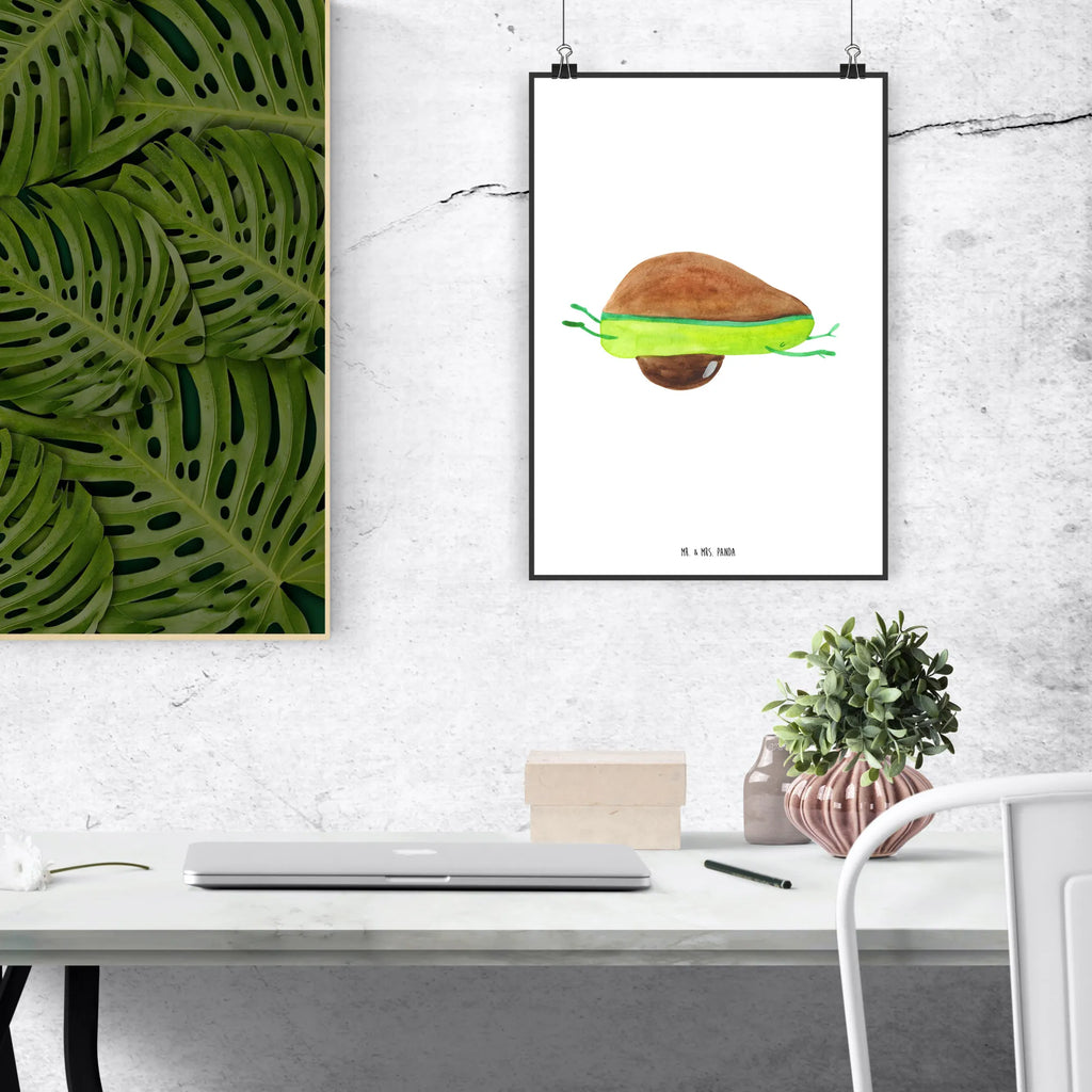 Poster Avocado Yoga Poster, Wandposter, Bild, Wanddeko, Küchenposter, Kinderposter, Wanddeko Bild, Raumdekoration, Wanddekoration, Handgemaltes Poster, Mr. & Mrs. Panda Poster, Designposter, Kunstdruck, Posterdruck, Avocado, Veggie, Vegan, Gesund, Avocado Yoga Vegan