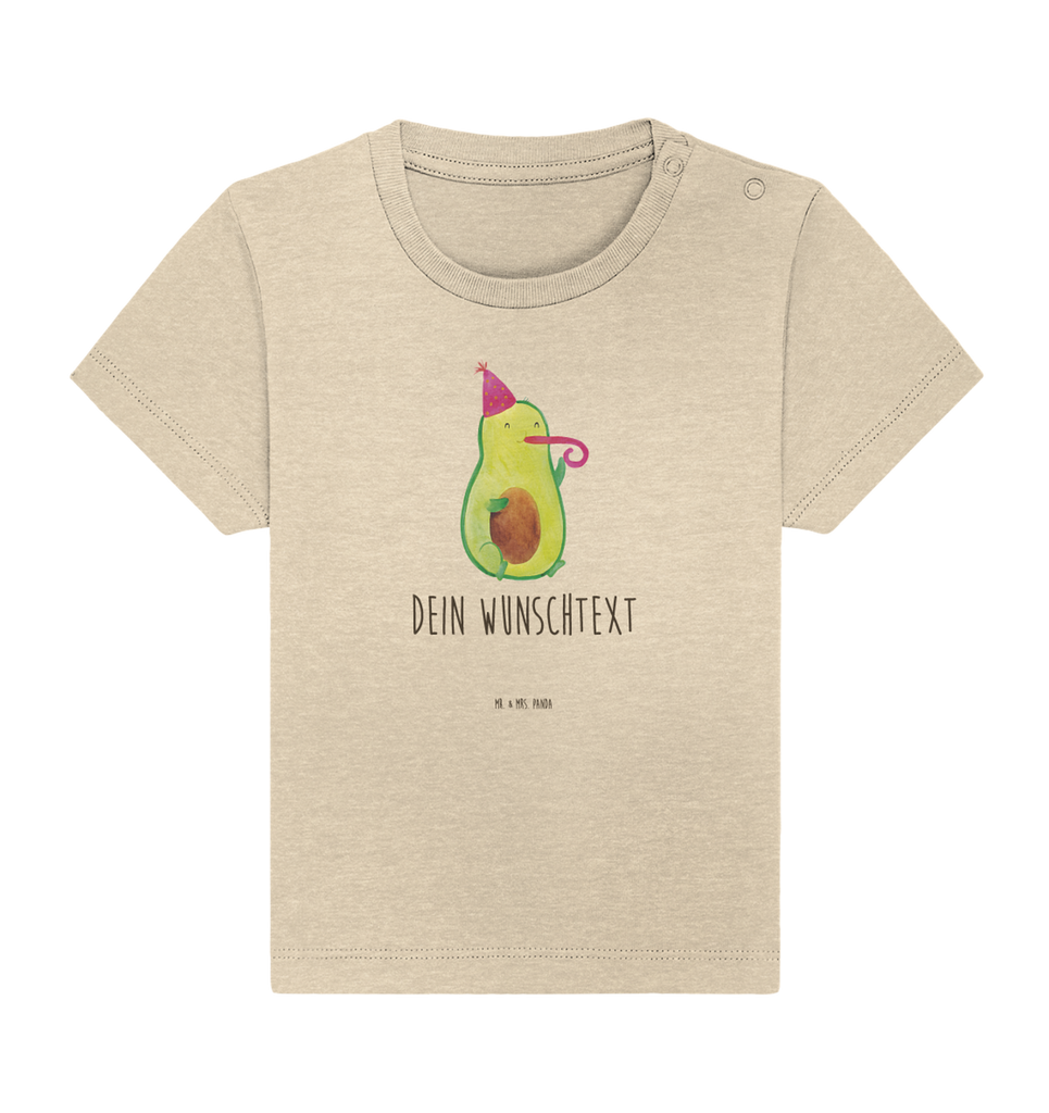 Personalisiertes Baby Shirt Avocado Feier Personalisiertes Baby T-Shirt, Personalisiertes Jungen Baby T-Shirt, Personalisiertes Mädchen Baby T-Shirt, Personalisiertes Shirt, Avocado, Veggie, Vegan, Gesund, Party, Feierlichkeit, Feier, Fete, Geburtstag, Gute Laune, Tröte