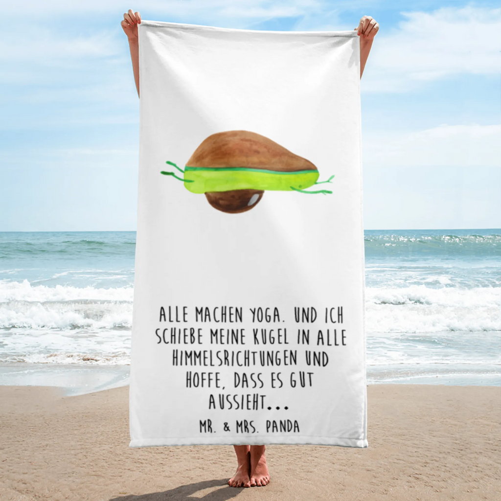 XL Badehandtuch Avocado Yoga Handtuch, Badetuch, Duschtuch, Strandtuch, Saunatuch, Avocado, Veggie, Vegan, Gesund, Avocado Yoga Vegan