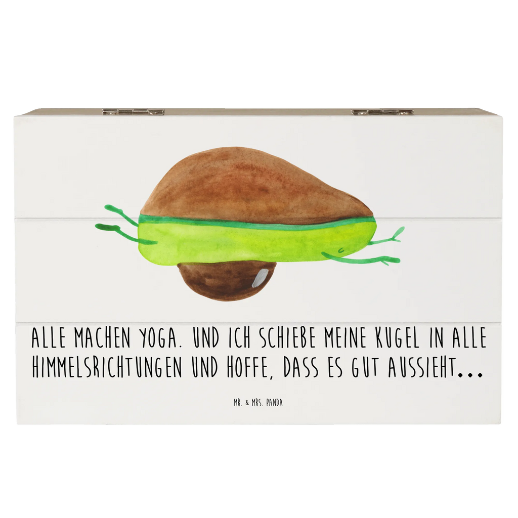 Holzkiste Avocado Yoga Holzkiste, Kiste, Schatzkiste, Truhe, Schatulle, XXL, Erinnerungsbox, Erinnerungskiste, Dekokiste, Aufbewahrungsbox, Geschenkbox, Geschenkdose, Avocado, Veggie, Vegan, Gesund, Avocado Yoga Vegan