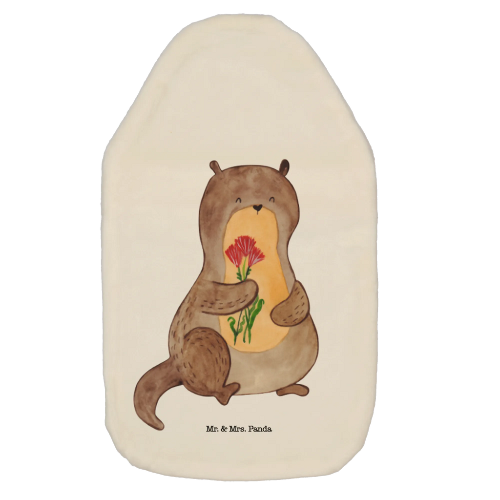 Wärmflasche Otter Blumenstrauß Wärmekissen, Kinderwärmflasche, Körnerkissen, Wärmflaschenbezug, Wärmflasche mit Bezug, Wärmflasche, Bettflasche, Kleine Wärmflasche, Otter, Fischotter, Seeotter, Otter Seeotter See Otter