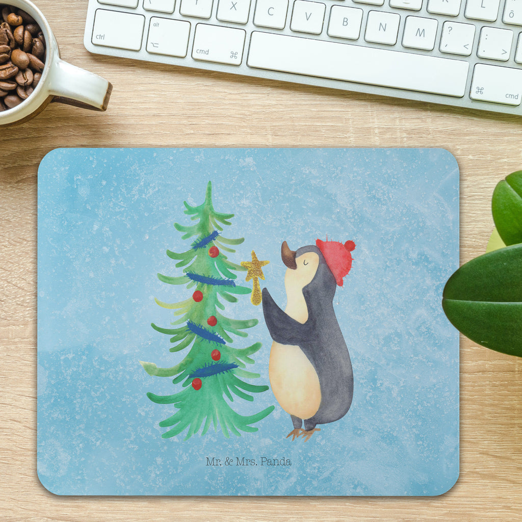 Mauspad Pinguin Weihnachtsbaum Mousepad, Computer zubehör, Büroausstattung, PC Zubehör, Arbeitszimmer, Mauspad, Einzigartiges Mauspad, Designer Mauspad, Mausunterlage, Mauspad Büro, Winter, Weihnachten, Weihnachtsdeko, Nikolaus, Advent, Heiligabend, Wintermotiv, Pinguin