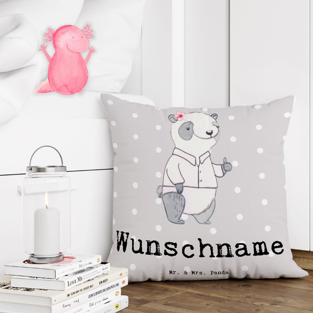 Personalisiertes Kissen Panda Beste Teamleiterin Kissen, personalisiert, Name, Wunschname, bedrucken, Kopfkissen, für, Dankeschön, Geschenk, Schenken, Geburtstag, Geburtstagsgeschenk, Geschenkidee, Danke, Bedanken, Mitbringsel, Freude machen, Geschenktipp, Teamleiterin, Seminarleiterin, Gruppenleiterin, Leiterin, Kollegin, Chefin, Vorgesetzte, Abschied, Abschiedsgeschenk, Ruhestand