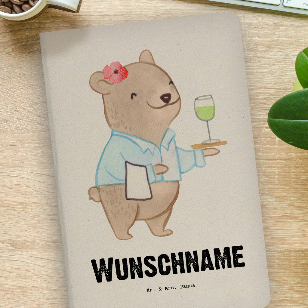 DIN A4 Personalisiertes Notizbuch Restaurantfachfrau mit Herz Personalisiertes Notizbuch, Notizbuch mit Namen, Notizbuch bedrucken, Personalisierung, Namensbuch, Namen, Beruf, Ausbildung, Jubiläum, Abschied, Rente, Kollege, Kollegin, Geschenk, Schenken, Arbeitskollege, Mitarbeiter, Firma, Danke, Dankeschön