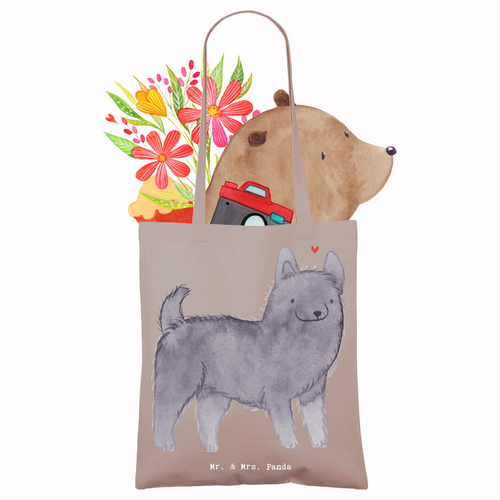 Tragetasche Schipperke Lebensretter Beuteltasche, Beutel, Einkaufstasche, Jutebeutel, Stoffbeutel, Tasche, Shopper, Umhängetasche, Strandtasche, Schultertasche, Stofftasche, Tragetasche, Badetasche, Jutetasche, Einkaufstüte, Laptoptasche, Hund, Hunderasse, Rassehund, Hundebesitzer, Geschenk, Tierfreund, Schenken, Welpe, Schipperke, belgische Hunderasse