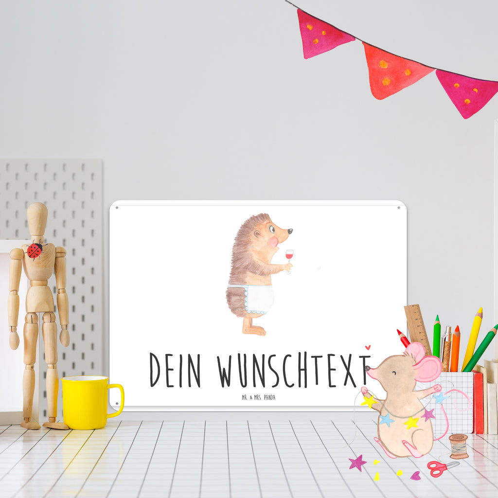 Personalisiertes Blechschild Igel Wein Blechschild, Metallschild, Geschenk Schild, Schild, Magnet-Metall-Schild, Deko Schild, Wandschild, Wand-Dekoration, Türschild, Tiermotive, Gute Laune, lustige Sprüche, Tiere, Wein Spruch, Igel, Geschenk Weintrinker, Geschenk Weinliebhaber, Wein Deko, Weinglas, Rotwein, Weißwein, Wein trinken