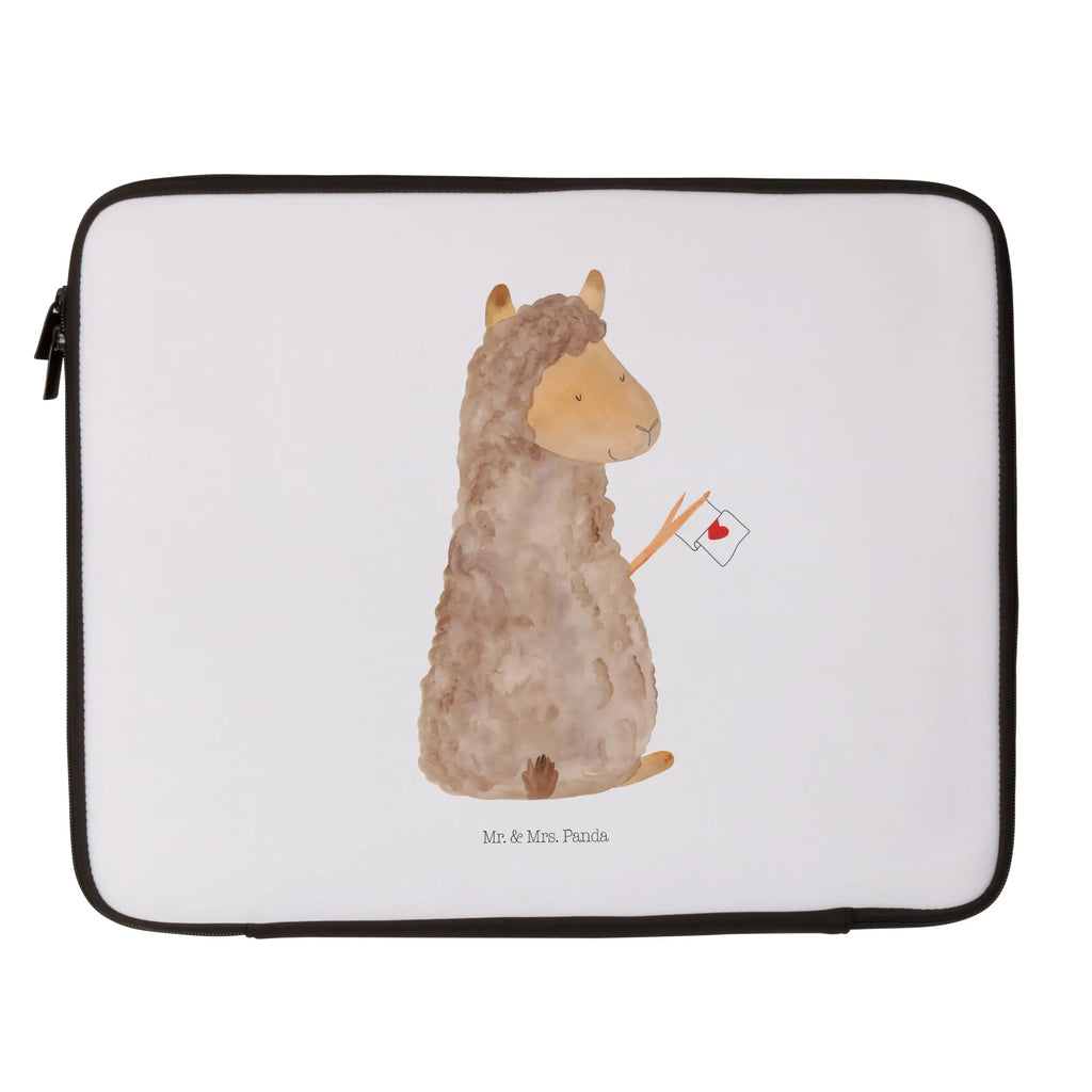 Notebook Tasche Alpaka Fahne Notebook Tasche, Laptop, Computertasche, Tasche, Notebook-Tasche, Notebook-Reisehülle, Notebook Schutz, Alpaka, Lama, Alpakas, Lamas, Liebe