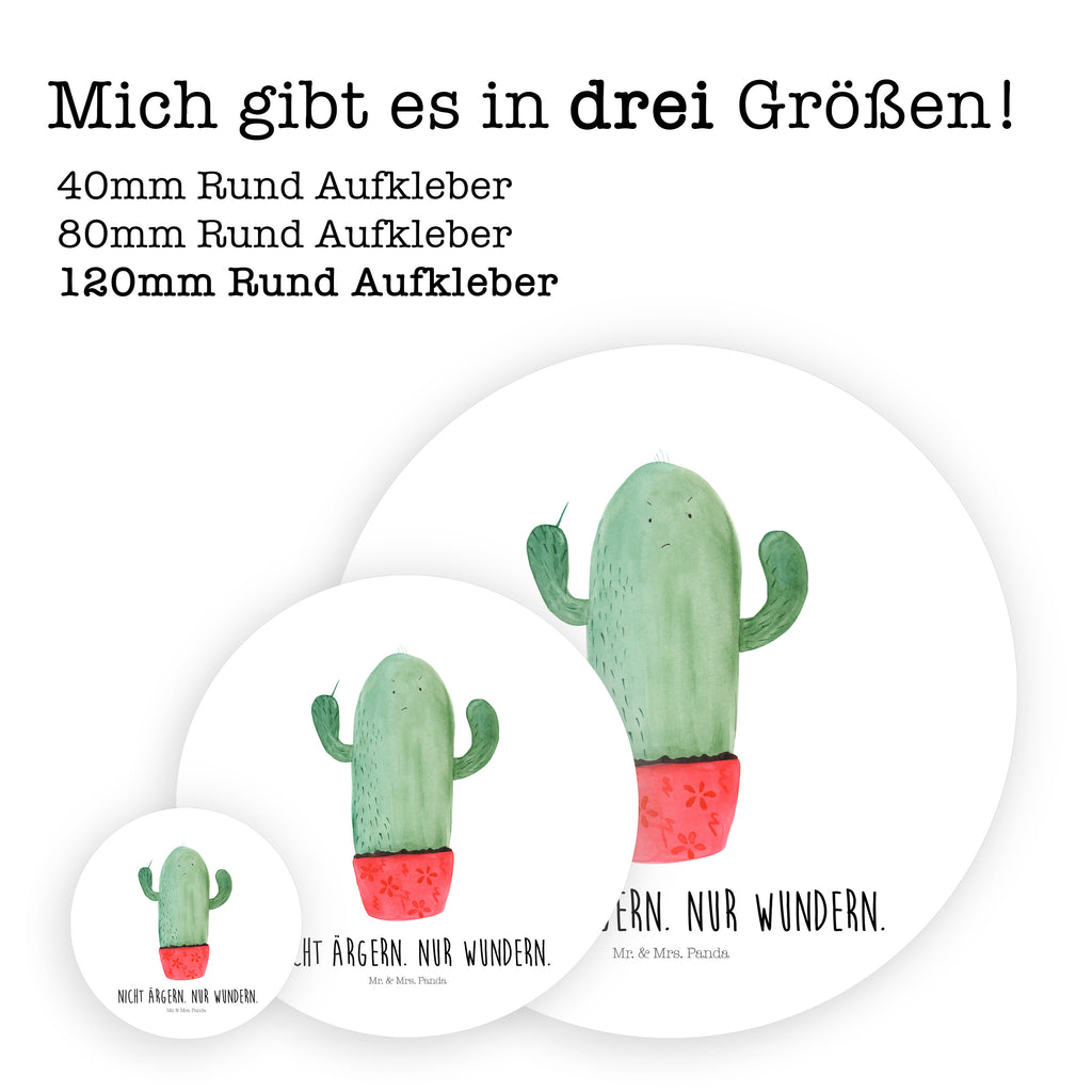 Rund Aufkleber Kaktus wütend Sticker, Aufkleber, Etikett, Kaktus, Kakteen, ärgern, Büro, Schule, Büroalltag, Chefin, Kollege, Kollegin, wütend