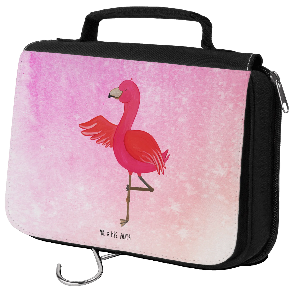 Kulturbeutel Flamingo Yoga Kulturbeutel, Zum Aufhängen, Waschtasche, Kosmetiktasche, Damen, Herren, Aufbewahrungstasche, Schminktasche, Kosmetikbeutel, Organizer, Kulturtasche, Schminkutensil, Flamingo, Vogel, Yoga, Namaste, Achtsamkeit, Yoga-Übung, Entspannung, Ärger, Aufregen, Tiefenentspannung