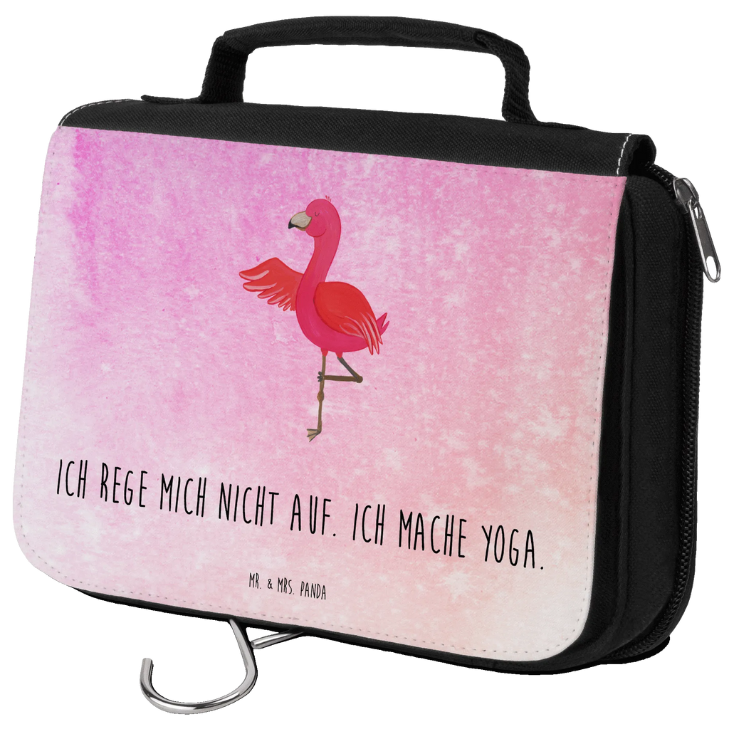 Kulturbeutel Flamingo Yoga Kulturbeutel, Zum Aufhängen, Waschtasche, Kosmetiktasche, Damen, Herren, Aufbewahrungstasche, Schminktasche, Kosmetikbeutel, Organizer, Kulturtasche, Schminkutensil, Flamingo, Vogel, Yoga, Namaste, Achtsamkeit, Yoga-Übung, Entspannung, Ärger, Aufregen, Tiefenentspannung