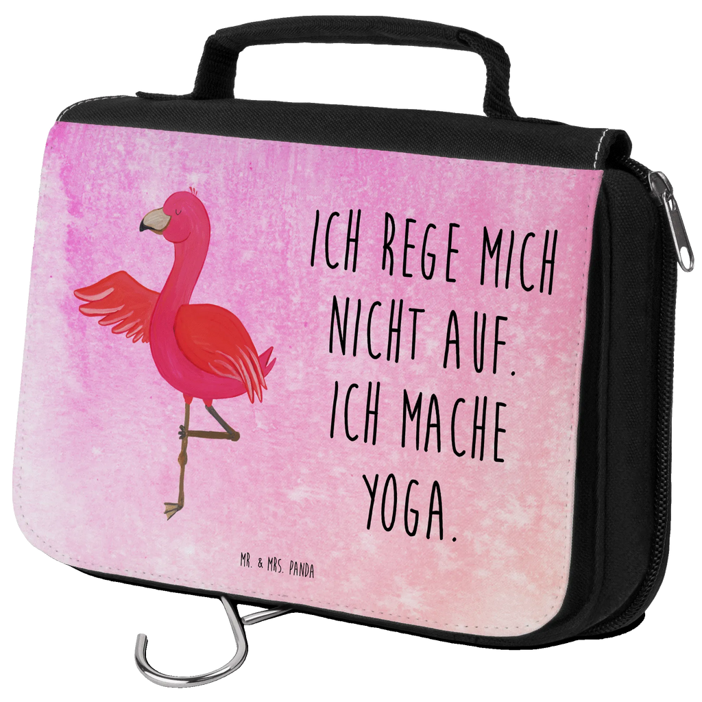 Kulturbeutel Flamingo Yoga Kulturbeutel, Zum Aufhängen, Waschtasche, Kosmetiktasche, Damen, Herren, Aufbewahrungstasche, Schminktasche, Kosmetikbeutel, Organizer, Kulturtasche, Schminkutensil, Flamingo, Vogel, Yoga, Namaste, Achtsamkeit, Yoga-Übung, Entspannung, Ärger, Aufregen, Tiefenentspannung