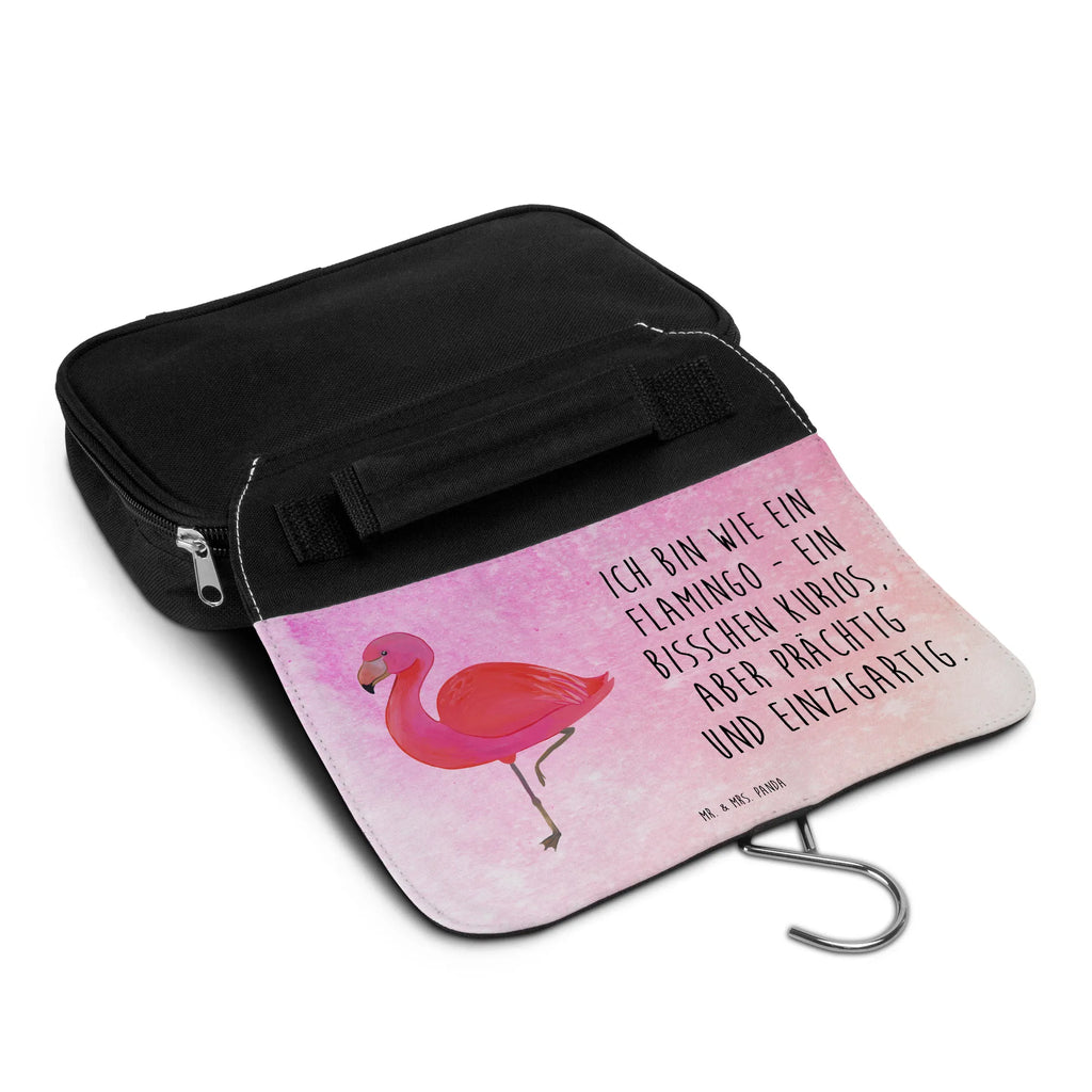 Wash bag flamingo Classic Kulturbeutel, Zum Aufhängen, Waschtasche, Kosmetiktasche, Damen, Herren, Aufbewahrungstasche, Schminktasche, Kosmetikbeutel, Organizer, Kulturtasche, Schminkutensil, Flamingo, Einzigartig, Selbstliebe, Stolz, ich, für mich, Spruch, Freundin, Freundinnen, Außenseiter, Sohn, Tochter, Geschwister