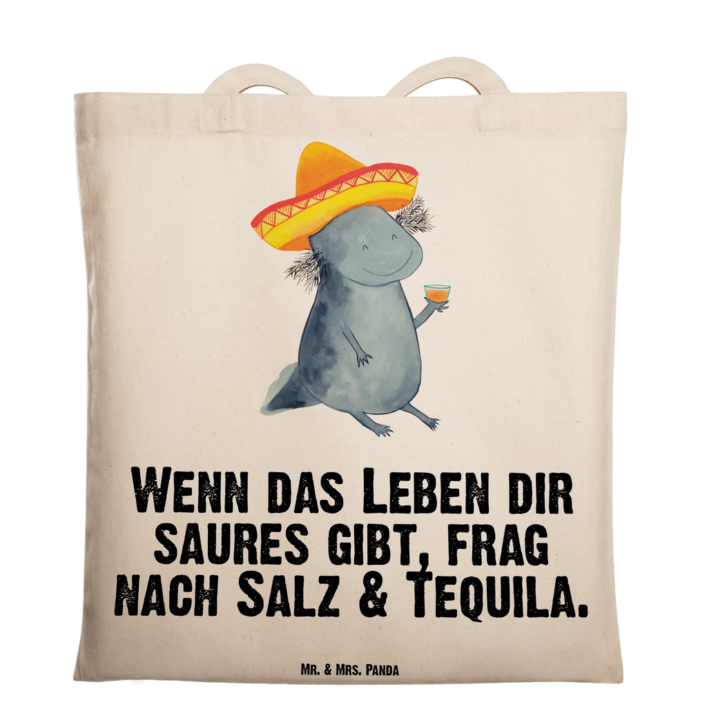 Tragetasche Axolotl Tequila Beuteltasche, Beutel, Einkaufstasche, Jutebeutel, Stoffbeutel, Tasche, Shopper, Umhängetasche, Strandtasche, Schultertasche, Stofftasche, Tragetasche, Badetasche, Jutetasche, Einkaufstüte, Laptoptasche, Axolotl, Molch, Mexico, Mexiko, Sombrero, Zitrone, Tequila, Motivation, Spruch, Schwanzlurch, Lurch, Lurche, Axolot, Feuerdrache, Feuersalamander