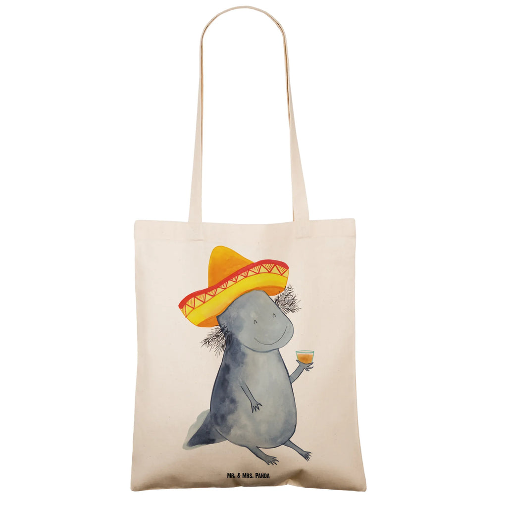 Tragetasche Axolotl Tequila Beuteltasche, Beutel, Einkaufstasche, Jutebeutel, Stoffbeutel, Tasche, Shopper, Umhängetasche, Strandtasche, Schultertasche, Stofftasche, Tragetasche, Badetasche, Jutetasche, Einkaufstüte, Laptoptasche, Axolotl, Molch, Mexico, Mexiko, Sombrero, Zitrone, Tequila, Motivation, Spruch, Schwanzlurch, Lurch, Lurche, Axolot, Feuerdrache, Feuersalamander