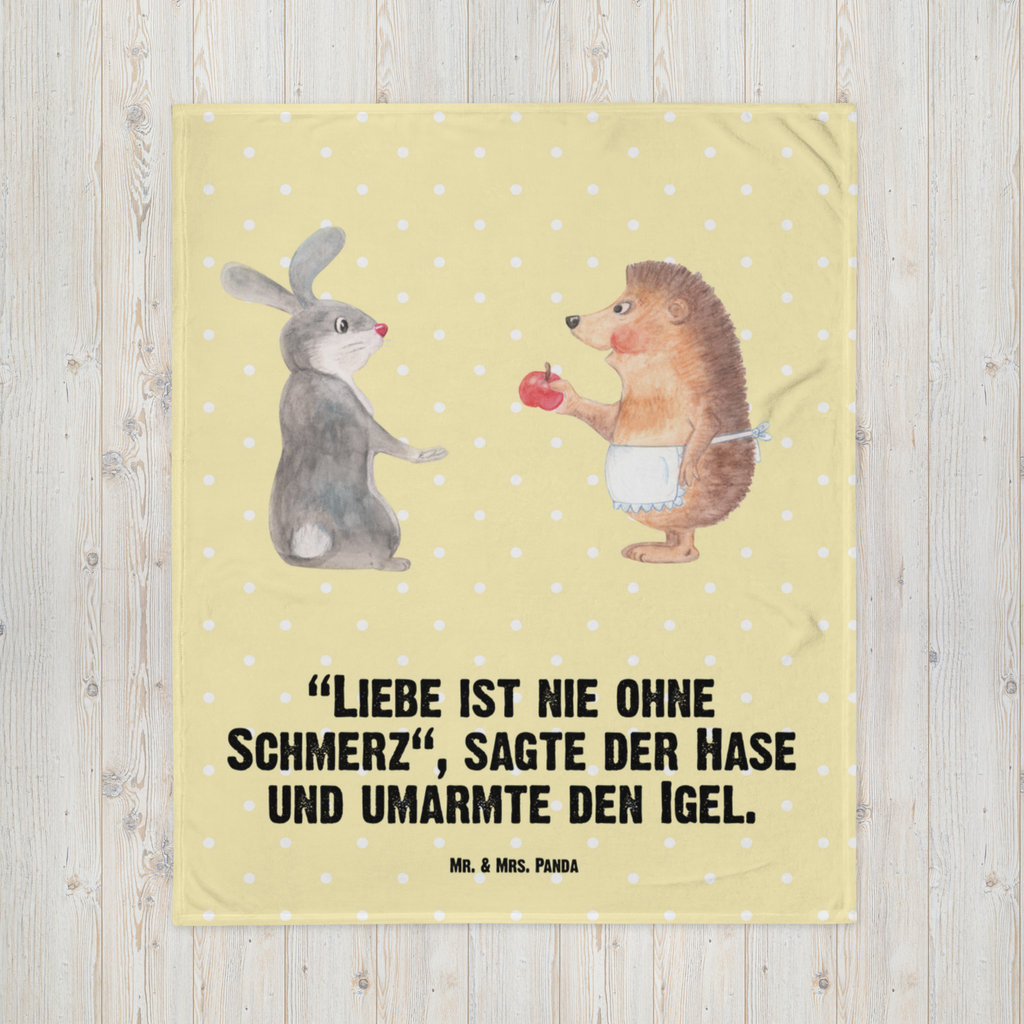 Kuscheldecke Liebe ist nie ohne Schmerz Decke, Wohndecke, Tagesdecke, Wolldecke, Sofadecke, Tiermotive, Gute Laune, lustige Sprüche, Tiere, Igel und Hase, Igel, Hase, Liebe Spruch, Liebeskummer Geschenk, Herzschmerz, Trösten, Trennungsschmerz, Spruch romantisch