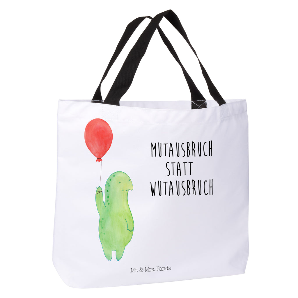 Shopper Schildkröte Luftballon Beutel, Einkaufstasche, Tasche, Strandtasche, Einkaufsbeutel, Shopper, Schultasche, Freizeittasche, Tragebeutel, Schulbeutel, Alltagstasche, Schildkröte, Schildkröten, Mutausbruch, Motivation, Motivationsspruch