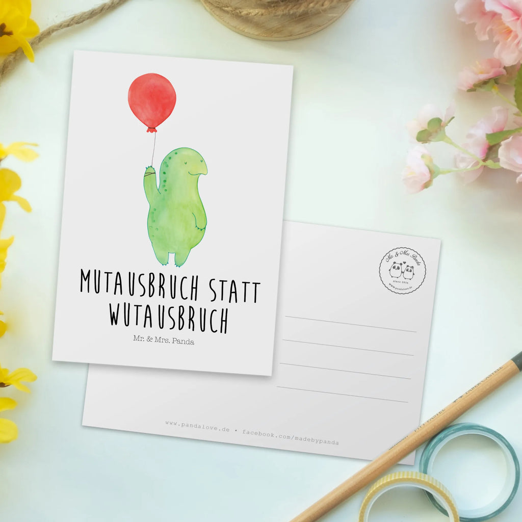 Postkarte Schildkröte Luftballon Postkarte, Karte, Geschenkkarte, Grußkarte, Einladung, Ansichtskarte, Geburtstagskarte, Einladungskarte, Dankeskarte, Ansichtskarten, Einladung Geburtstag, Einladungskarten Geburtstag, Schildkröte, Schildkröten, Mutausbruch, Motivation, Motivationsspruch