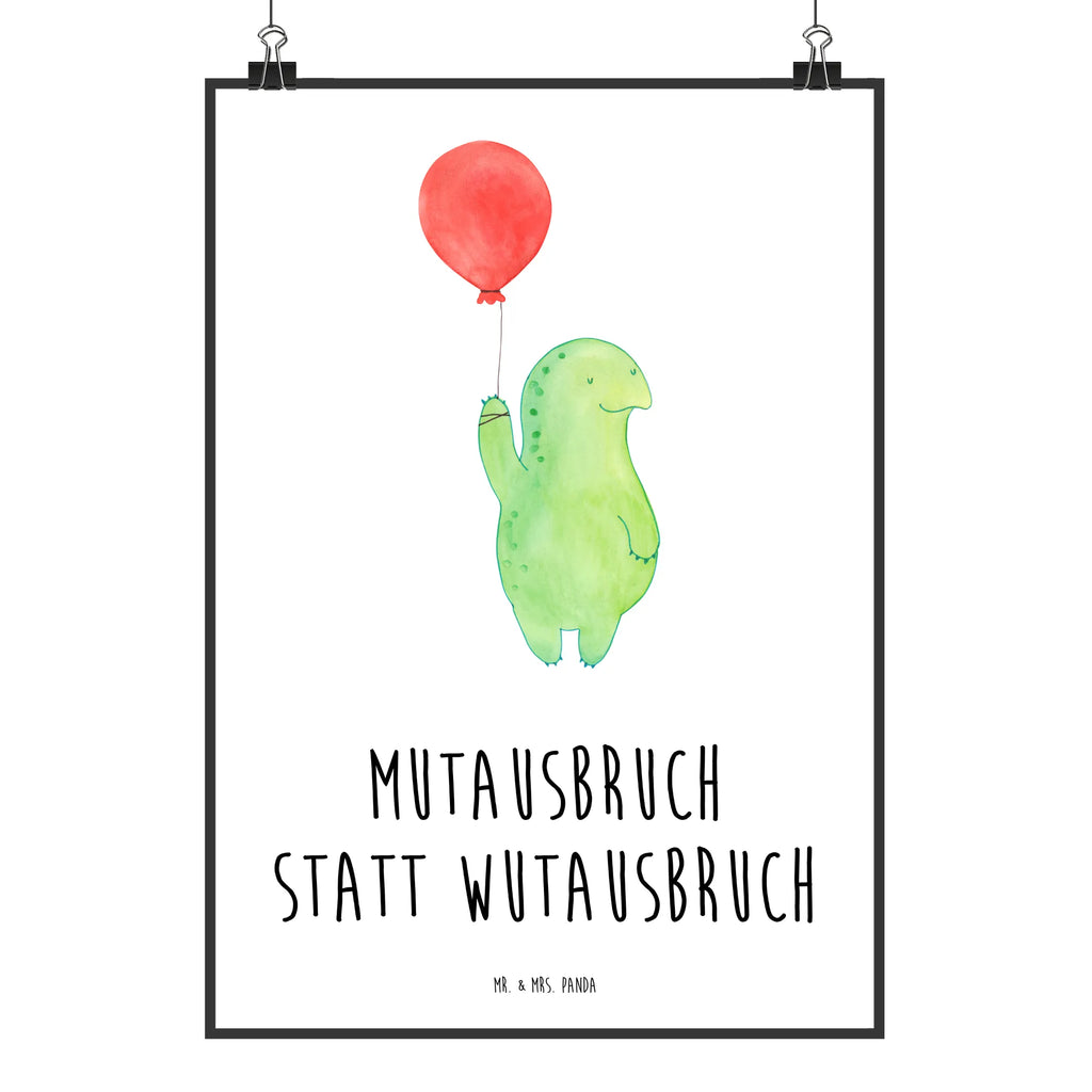 Poster Schildkröte Luftballon Poster, Wandposter, Bild, Wanddeko, Küchenposter, Kinderposter, Wanddeko Bild, Raumdekoration, Wanddekoration, Handgemaltes Poster, Mr. & Mrs. Panda Poster, Designposter, Kunstdruck, Posterdruck, Schildkröte, Schildkröten, Mutausbruch, Motivation, Motivationsspruch