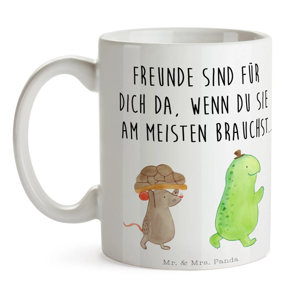 Tasse Schildkröte & Maus Tasse, Kaffeetasse, Teetasse, Becher, Kaffeebecher, Teebecher, Keramiktasse, Porzellantasse, Büro Tasse, Geschenk Tasse, Tasse Sprüche, Tasse Motive, Kaffeetassen, Tasse bedrucken, Designer Tasse, Cappuccino Tassen, Schöne Teetassen, Schildkröte, Maus, Freunde, Freundinnen, beste Freunde, beste Freundinnen