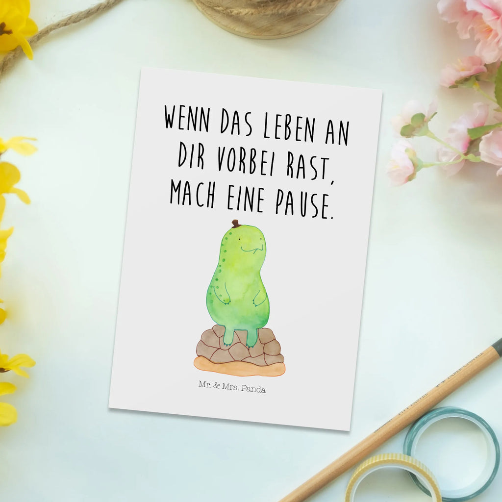 Postkarte Schildkröte Pause Postkarte, Karte, Geschenkkarte, Grußkarte, Einladung, Ansichtskarte, Geburtstagskarte, Einladungskarte, Dankeskarte, Ansichtskarten, Einladung Geburtstag, Einladungskarten Geburtstag, Schildkröte, Achtsamkeit, Entschleunigen, achtsam