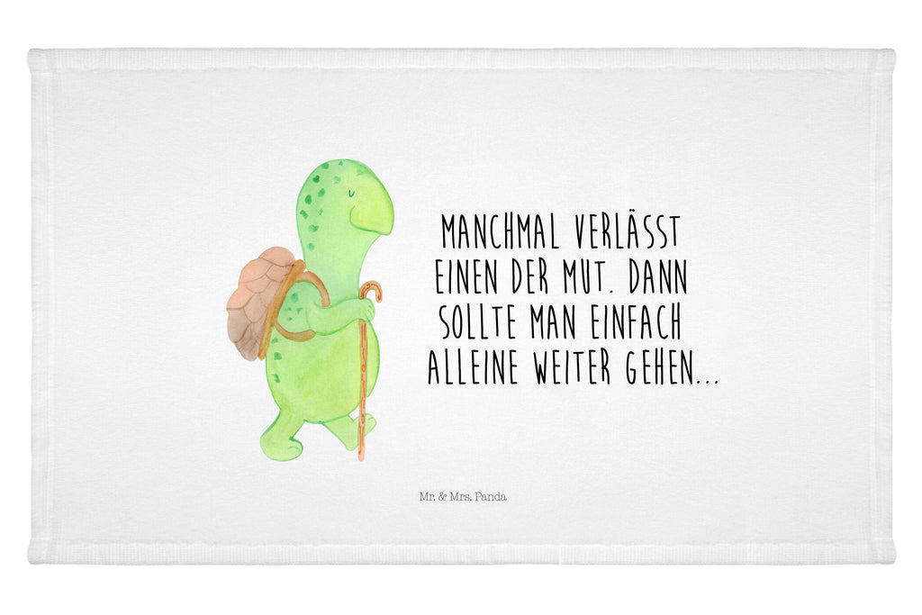 Handtuch Schildkröte Wanderer Handtuch, Badehandtuch, Badezimmer, Handtücher, groß, Kinder, Baby, Schildkröte, Schildkröten, Motivation, Motivationsspruch, Motivationssprüche, Neuanfang