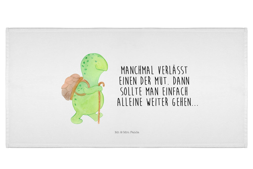 Handtuch Schildkröte Wanderer Handtuch, Badehandtuch, Badezimmer, Handtücher, groß, Kinder, Baby, Schildkröte, Schildkröten, Motivation, Motivationsspruch, Motivationssprüche, Neuanfang