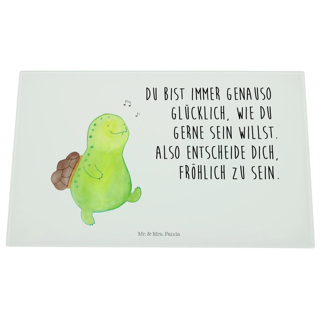 Glasschneidebrett Schildkröte Pfeifen Glasschneidebrett, Schneidebrett, Schildkröte, Schildi, Schildkröten, fröhlich, Glück, Motivation, Lebensfreude, Depression, Trennung, Neuanfang