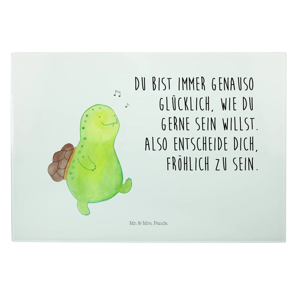 Glasschneidebrett Schildkröte Pfeifen Glasschneidebrett, Schneidebrett, Schildkröte, Schildi, Schildkröten, fröhlich, Glück, Motivation, Lebensfreude, Depression, Trennung, Neuanfang