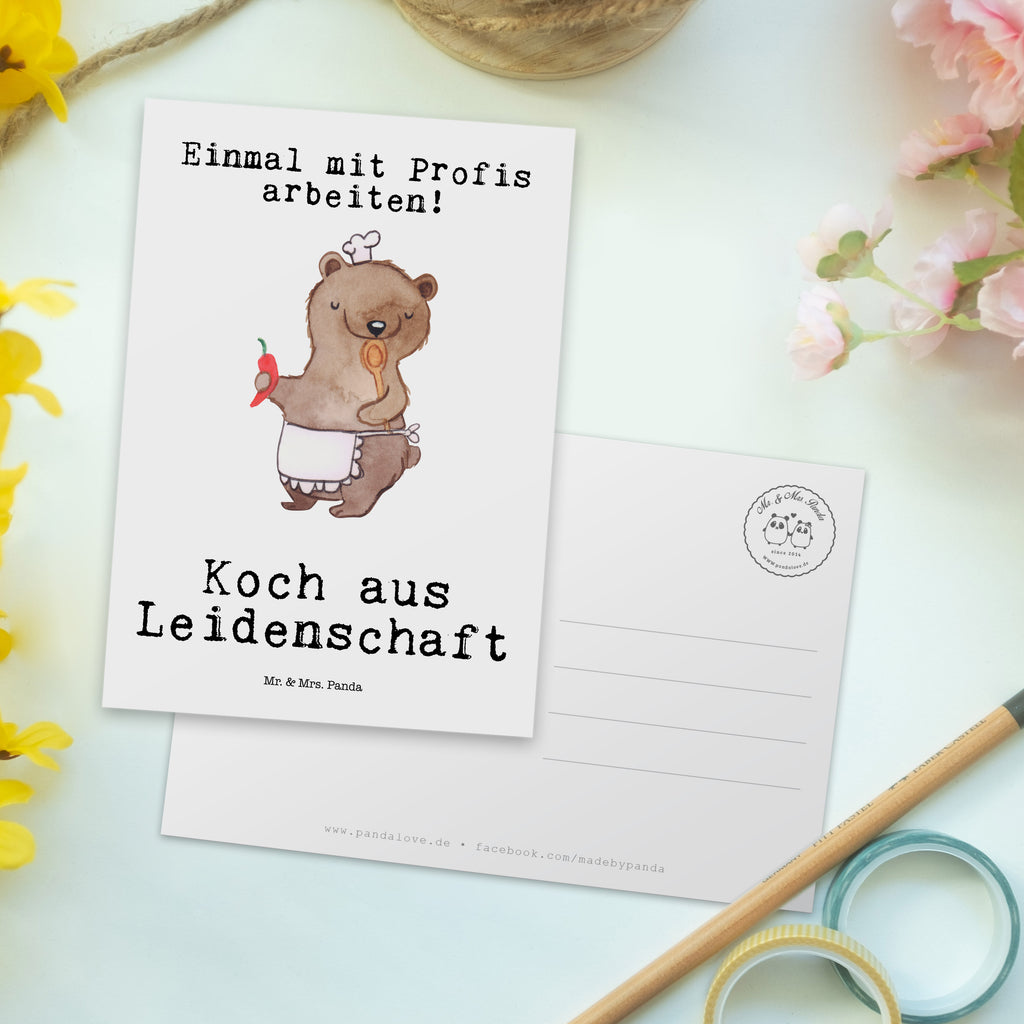 Postkarte Koch aus Leidenschaft Postkarte, Karte, Geschenkkarte, Grußkarte, Einladung, Ansichtskarte, Geburtstagskarte, Einladungskarte, Dankeskarte, Ansichtskarten, Einladung Geburtstag, Einladungskarten Geburtstag, Beruf, Ausbildung, Jubiläum, Abschied, Rente, Kollege, Kollegin, Geschenk, Schenken, Arbeitskollege, Mitarbeiter, Firma, Danke, Dankeschön, Koch, Chefkoch, Küchenchef, Küchenmeister, Schiffskoch, Sternekoch, Fernsehkoch, Restaurant