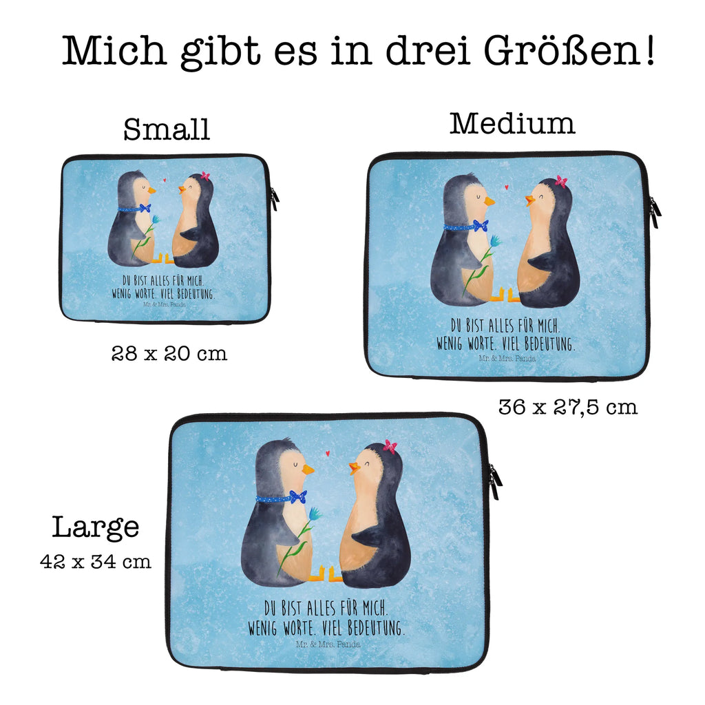 Notebook Tasche Pinguin Pärchen Notebook Tasche, Laptop, Computertasche, Tasche, Notebook-Tasche, Notebook-Reisehülle, Notebook Schutz, Pinguin, Pinguine, Liebe, Liebespaar, Liebesbeweis, Liebesgeschenk, Verlobung, Jahrestag, Hochzeitstag, Hochzeit, Hochzeitsgeschenk, große Liebe, Traumpaar