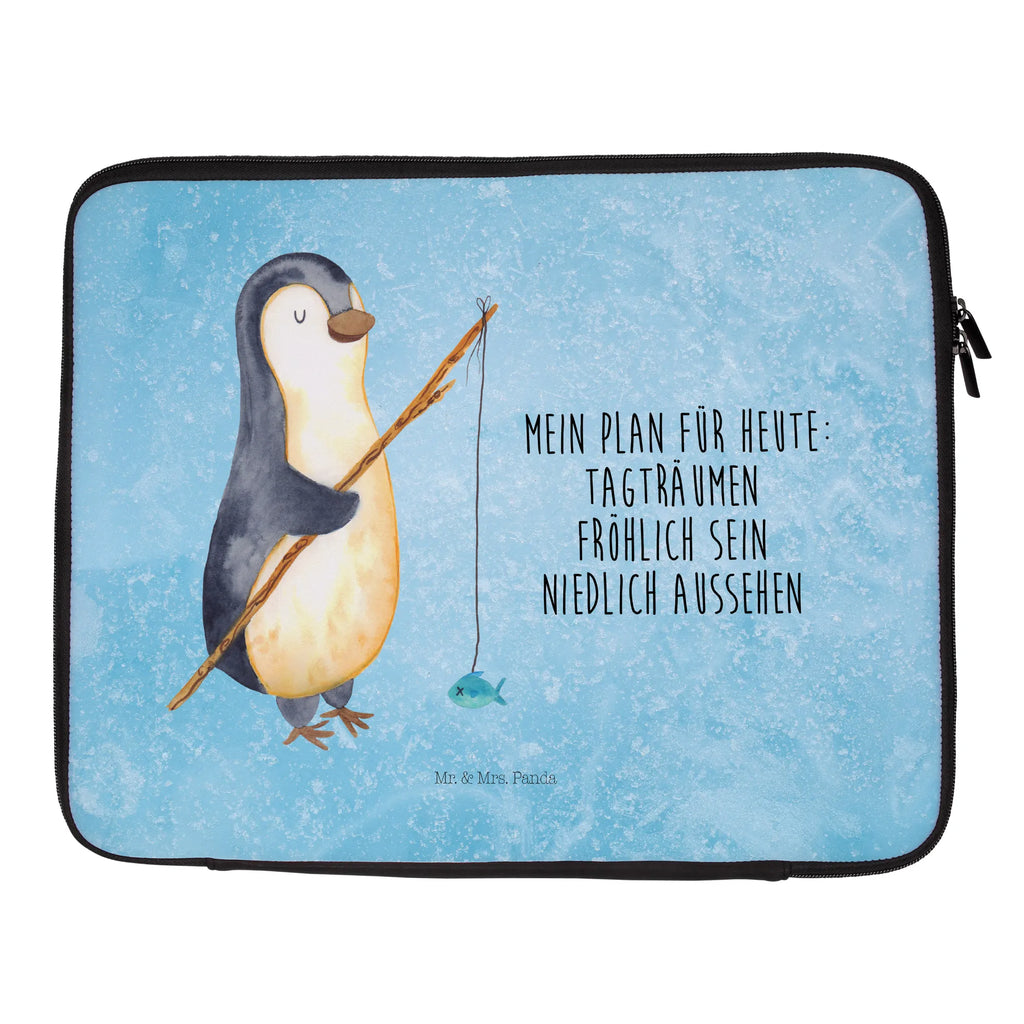 Notebook Tasche Pinguin Angler Notebook Tasche, Laptop, Computertasche, Tasche, Notebook-Tasche, Notebook-Reisehülle, Notebook Schutz, Pinguin, Pinguine, Angeln, Angler, Tagträume, Hobby, Plan, Planer, Tagesplan, Neustart, Motivation, Geschenk, Freundinnen, Geschenkidee, Urlaub, Wochenende