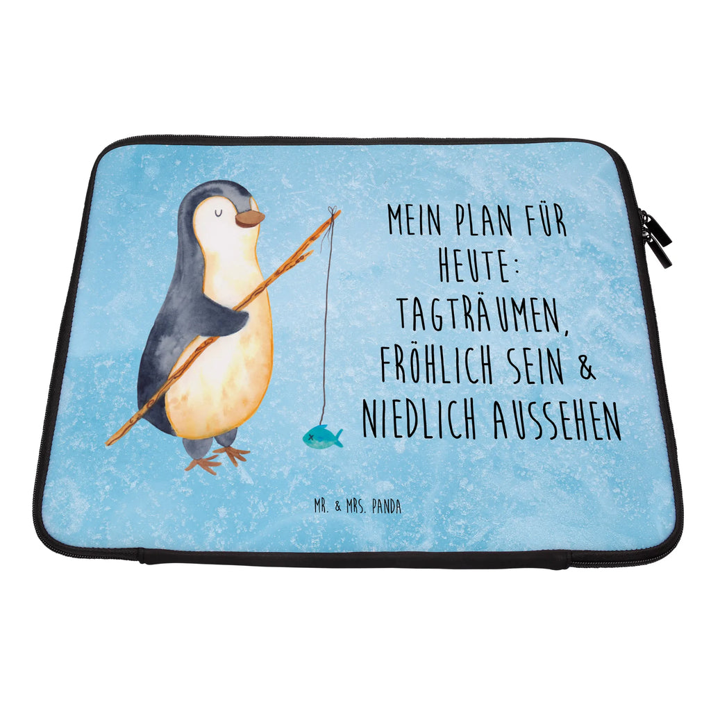 Notebook Tasche Pinguin Angler Notebook Tasche, Laptop, Computertasche, Tasche, Notebook-Tasche, Notebook-Reisehülle, Notebook Schutz, Pinguin, Pinguine, Angeln, Angler, Tagträume, Hobby, Plan, Planer, Tagesplan, Neustart, Motivation, Geschenk, Freundinnen, Geschenkidee, Urlaub, Wochenende