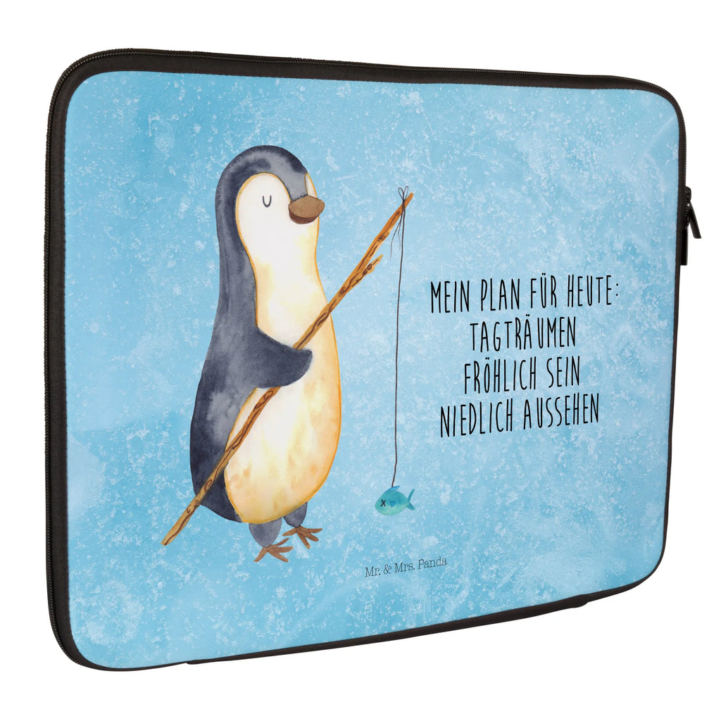 Notebook Tasche Pinguin Angler Notebook Tasche, Laptop, Computertasche, Tasche, Notebook-Tasche, Notebook-Reisehülle, Notebook Schutz, Pinguin, Pinguine, Angeln, Angler, Tagträume, Hobby, Plan, Planer, Tagesplan, Neustart, Motivation, Geschenk, Freundinnen, Geschenkidee, Urlaub, Wochenende