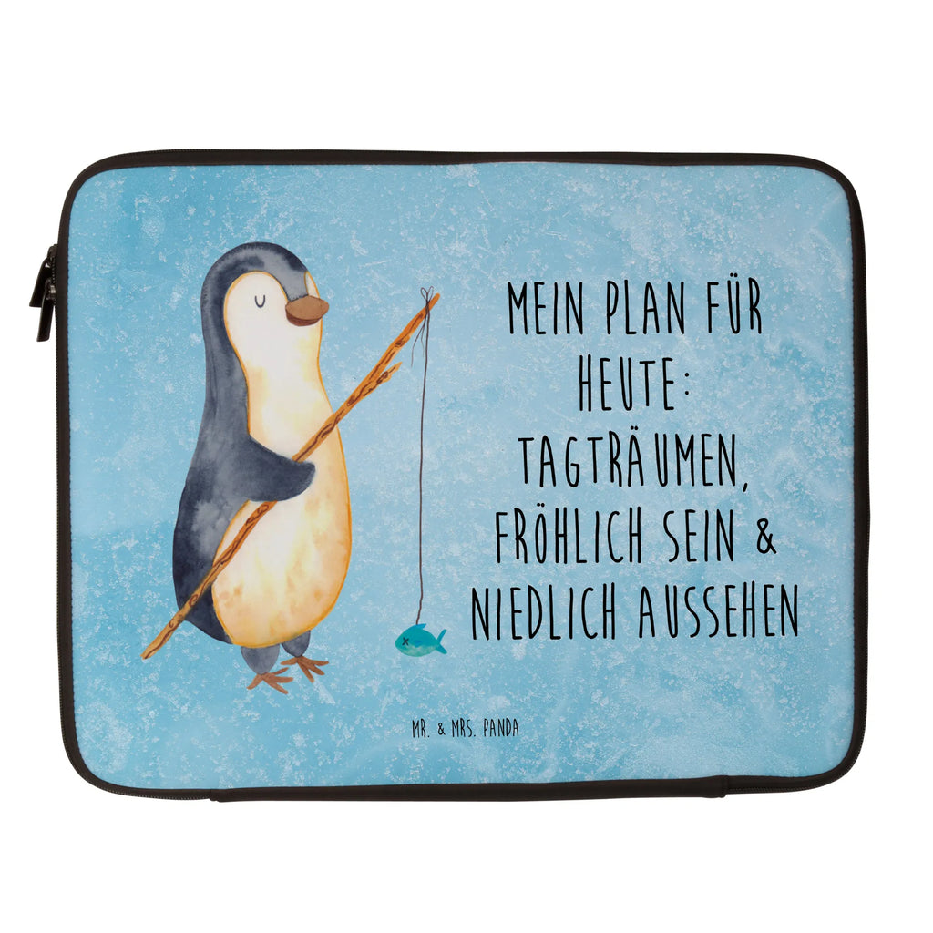 Notebook Tasche Pinguin Angler Notebook Tasche, Laptop, Computertasche, Tasche, Notebook-Tasche, Notebook-Reisehülle, Notebook Schutz, Pinguin, Pinguine, Angeln, Angler, Tagträume, Hobby, Plan, Planer, Tagesplan, Neustart, Motivation, Geschenk, Freundinnen, Geschenkidee, Urlaub, Wochenende