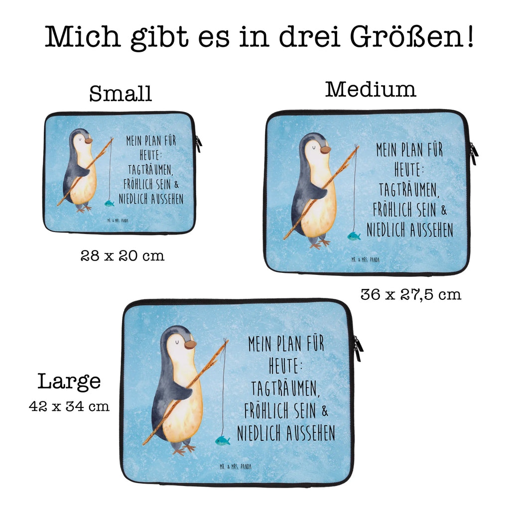 Notebook Tasche Pinguin Angler Notebook Tasche, Laptop, Computertasche, Tasche, Notebook-Tasche, Notebook-Reisehülle, Notebook Schutz, Pinguin, Pinguine, Angeln, Angler, Tagträume, Hobby, Plan, Planer, Tagesplan, Neustart, Motivation, Geschenk, Freundinnen, Geschenkidee, Urlaub, Wochenende