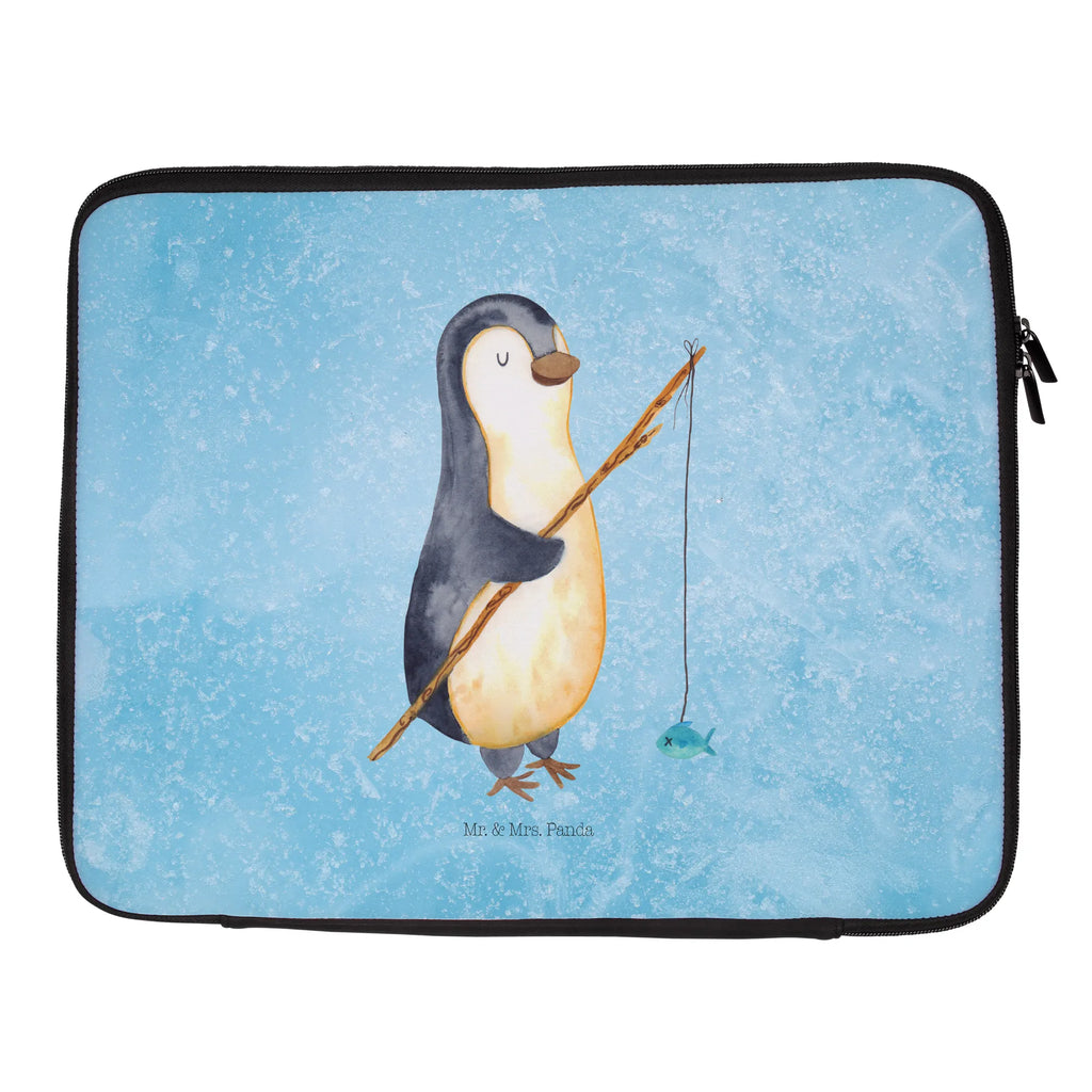 Notebook Tasche Pinguin Angler Notebook Tasche, Laptop, Computertasche, Tasche, Notebook-Tasche, Notebook-Reisehülle, Notebook Schutz, Pinguin, Pinguine, Angeln, Angler, Tagträume, Hobby, Plan, Planer, Tagesplan, Neustart, Motivation, Geschenk, Freundinnen, Geschenkidee, Urlaub, Wochenende