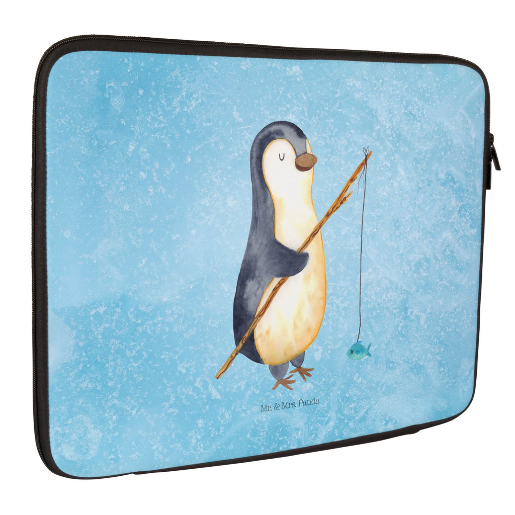 Notebook Tasche Pinguin Angler Notebook Tasche, Laptop, Computertasche, Tasche, Notebook-Tasche, Notebook-Reisehülle, Notebook Schutz, Pinguin, Pinguine, Angeln, Angler, Tagträume, Hobby, Plan, Planer, Tagesplan, Neustart, Motivation, Geschenk, Freundinnen, Geschenkidee, Urlaub, Wochenende