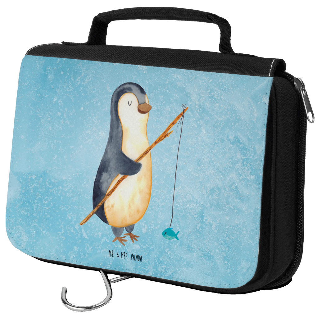 Kulturbeutel Pinguin Angler Kulturbeutel, Zum Aufhängen, Waschtasche, Kosmetiktasche, Damen, Herren, Aufbewahrungstasche, Schminktasche, Kosmetikbeutel, Organizer, Kulturtasche, Schminkutensil, Pinguin, Pinguine, Angeln, Angler, Tagträume, Hobby, Plan, Planer, Tagesplan, Neustart, Motivation, Geschenk, Freundinnen, Geschenkidee, Urlaub, Wochenende