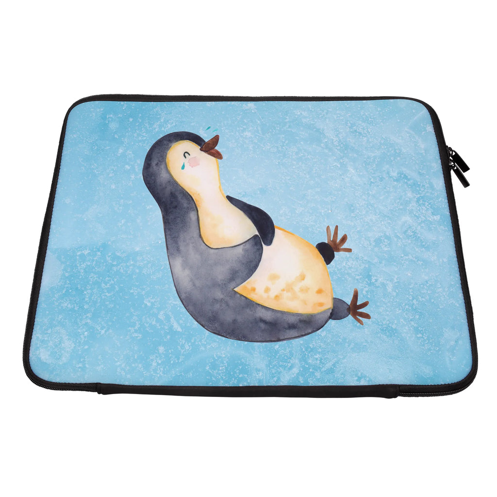 Notebook Tasche Pinguin Lachen Notebook Tasche, Laptop, Computertasche, Tasche, Notebook-Tasche, Notebook-Reisehülle, Notebook Schutz, Pinguin, Pinguine, lustiger Spruch, Optimismus, Fröhlich, Lachen, Humor, Fröhlichkeit