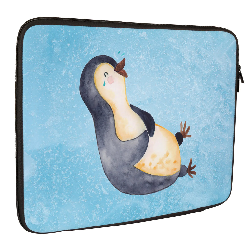 Notebook Tasche Pinguin Lachen Notebook Tasche, Laptop, Computertasche, Tasche, Notebook-Tasche, Notebook-Reisehülle, Notebook Schutz, Pinguin, Pinguine, lustiger Spruch, Optimismus, Fröhlich, Lachen, Humor, Fröhlichkeit