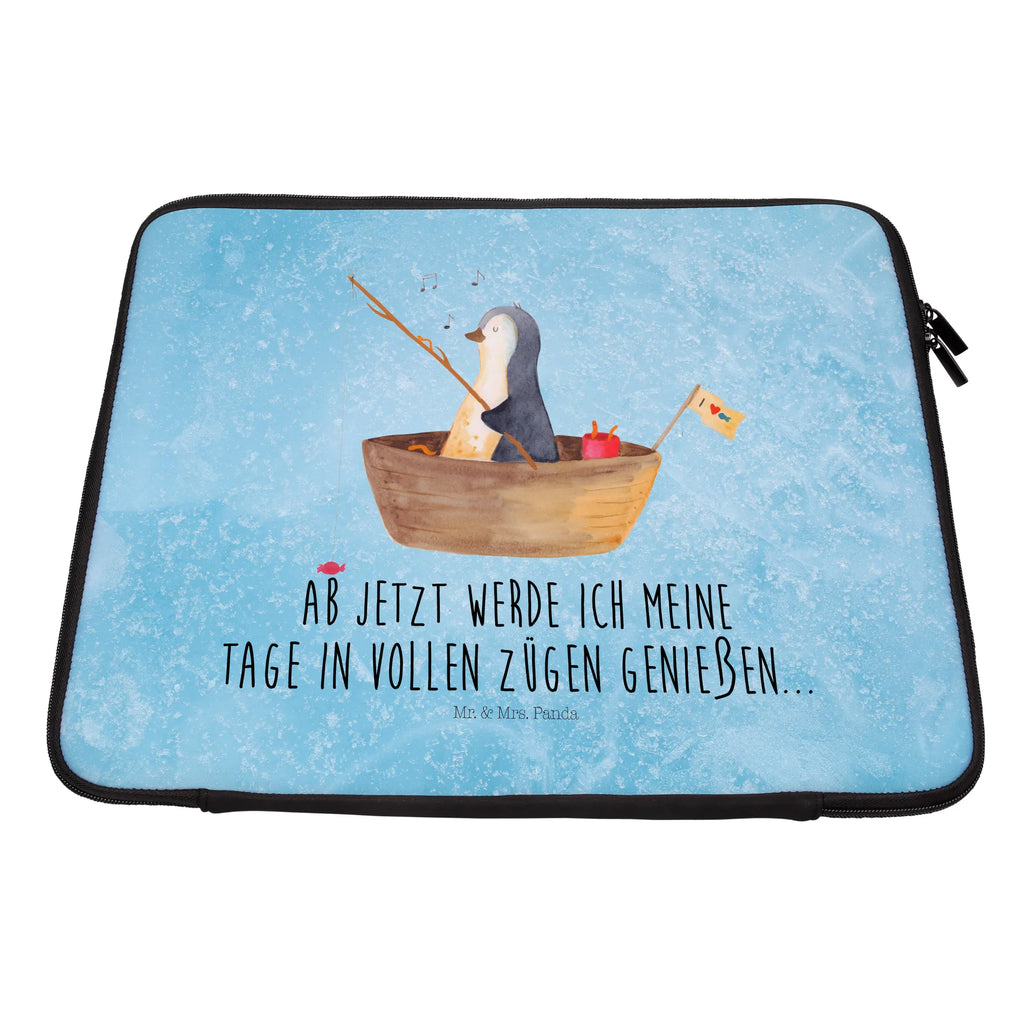 Notebook Tasche Pinguin Angelboot Notebook Tasche, Laptop, Computertasche, Tasche, Notebook-Tasche, Notebook-Reisehülle, Notebook Schutz, Pinguin, Pinguine, Angeln, Boot, Angelboot, Lebenslust, Leben, genießen, Motivation, Neustart, Neuanfang, Trennung, Scheidung, Geschenkidee Liebeskummer