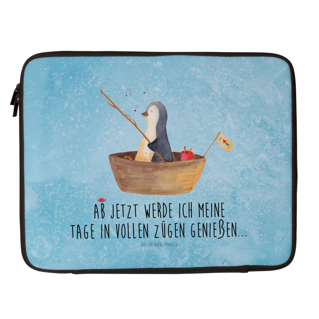 Notebook Tasche Pinguin Angelboot Notebook Tasche, Laptop, Computertasche, Tasche, Notebook-Tasche, Notebook-Reisehülle, Notebook Schutz, Pinguin, Pinguine, Angeln, Boot, Angelboot, Lebenslust, Leben, genießen, Motivation, Neustart, Neuanfang, Trennung, Scheidung, Geschenkidee Liebeskummer