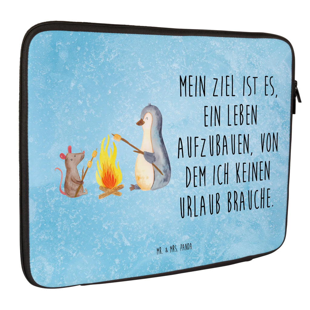 Notebook Tasche Pinguin Lagerfeuer Notebook Tasche, Laptop, Computertasche, Tasche, Notebook-Tasche, Notebook-Reisehülle, Notebook Schutz, Pinguin, Maus, Pinguine, Lagerfeuer, Leben, Arbeit, Job, Motivation, Büro, Büroalltag, Lebensspruch, Lebensmotivation, Neustart, Liebe, grillen, Feuer, Marshmallows