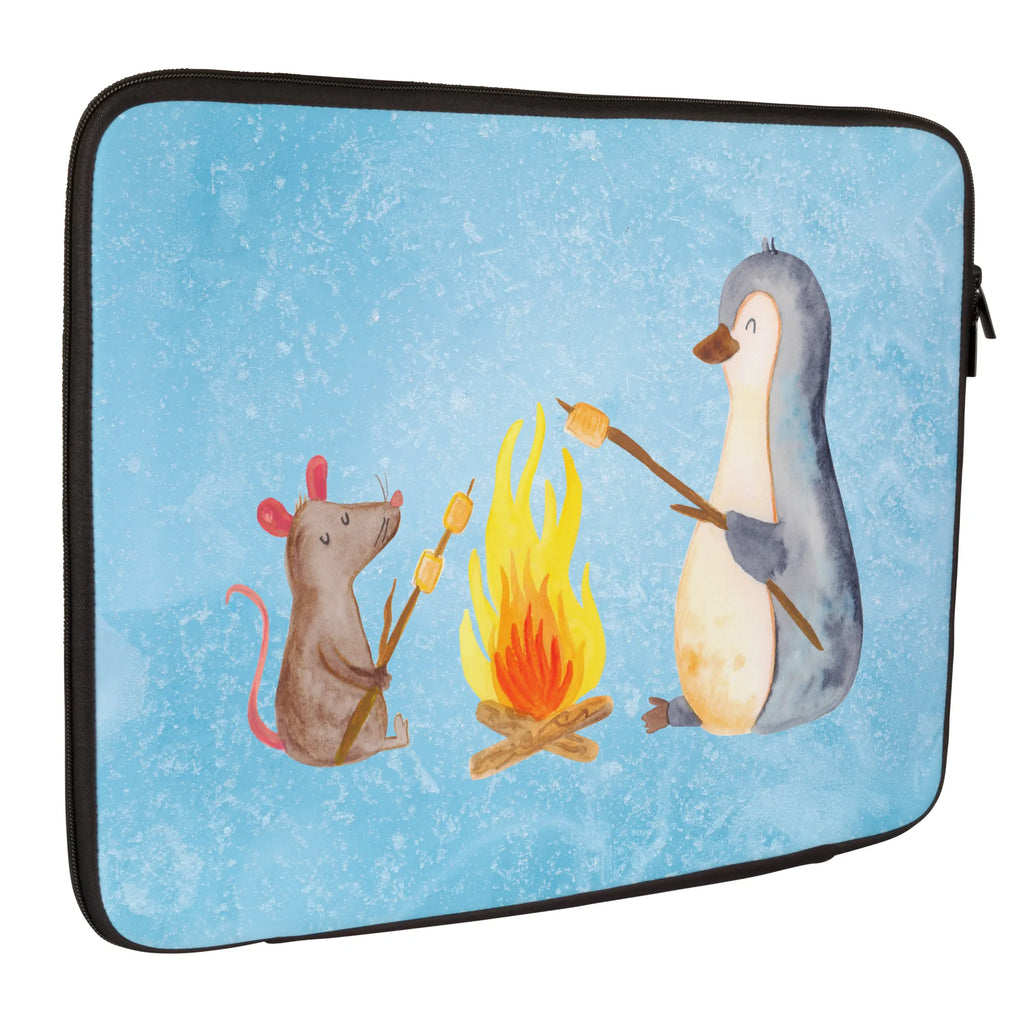 Notebook Tasche Pinguin Lagerfeuer Notebook Tasche, Laptop, Computertasche, Tasche, Notebook-Tasche, Notebook-Reisehülle, Notebook Schutz, Pinguin, Maus, Pinguine, Lagerfeuer, Leben, Arbeit, Job, Motivation, Büro, Büroalltag, Lebensspruch, Lebensmotivation, Neustart, Liebe, grillen, Feuer, Marshmallows