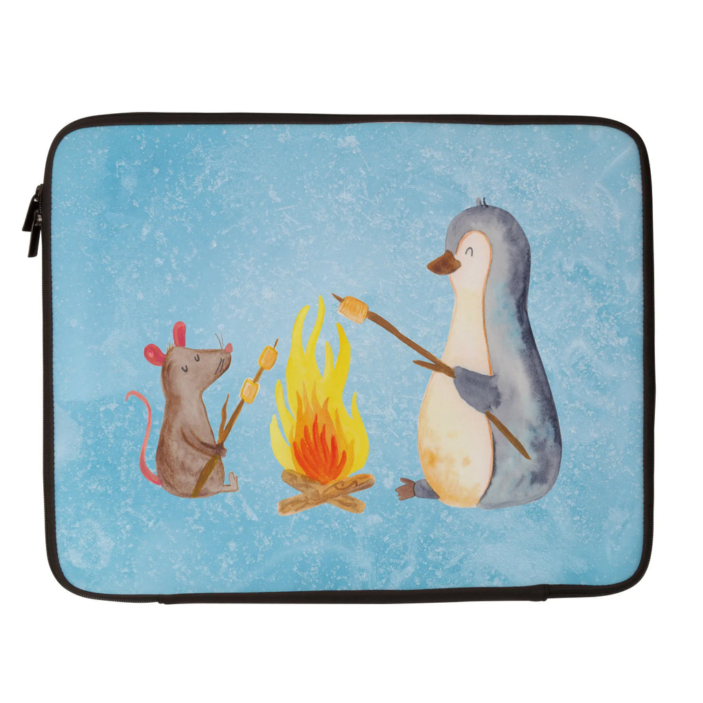 Notebook Tasche Pinguin Lagerfeuer Notebook Tasche, Laptop, Computertasche, Tasche, Notebook-Tasche, Notebook-Reisehülle, Notebook Schutz, Pinguin, Maus, Pinguine, Lagerfeuer, Leben, Arbeit, Job, Motivation, Büro, Büroalltag, Lebensspruch, Lebensmotivation, Neustart, Liebe, grillen, Feuer, Marshmallows