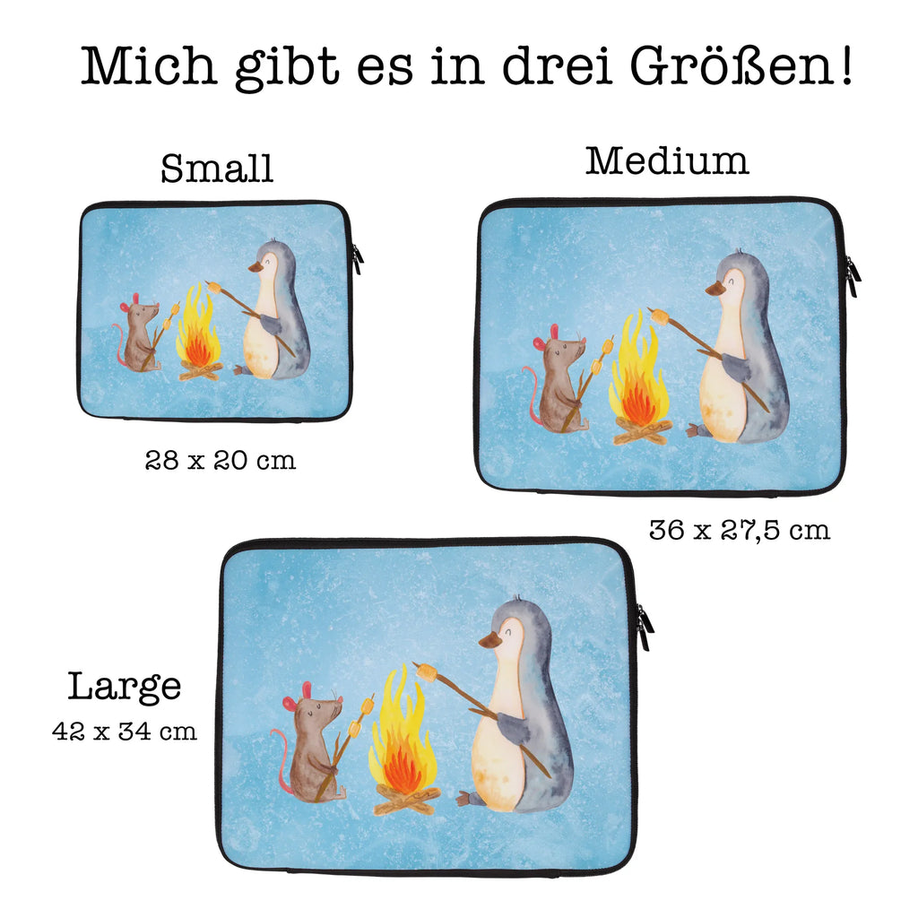 Notebook Tasche Pinguin Lagerfeuer Notebook Tasche, Laptop, Computertasche, Tasche, Notebook-Tasche, Notebook-Reisehülle, Notebook Schutz, Pinguin, Maus, Pinguine, Lagerfeuer, Leben, Arbeit, Job, Motivation, Büro, Büroalltag, Lebensspruch, Lebensmotivation, Neustart, Liebe, grillen, Feuer, Marshmallows