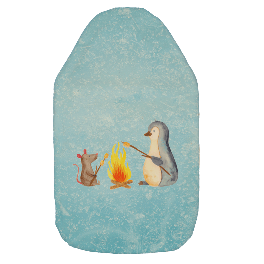 Wärmflasche Pinguin Lagerfeuer Wärmekissen, Kinderwärmflasche, Körnerkissen, Wärmflaschenbezug, Wärmflasche mit Bezug, Wärmflasche, Bettflasche, Kleine Wärmflasche, Pinguin, Maus, Pinguine, Lagerfeuer, Leben, Arbeit, Job, Motivation, Büro, Büroalltag, Lebensspruch, Lebensmotivation, Neustart, Liebe, grillen, Feuer, Marshmallows